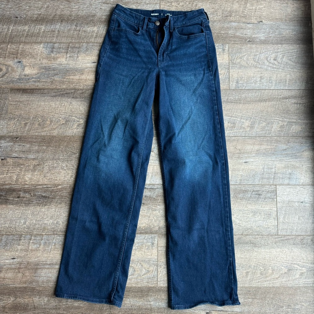 NWOT Old Navy Women's Wide Leg Jean - 4 TALL